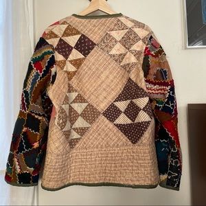 Jacket made from vintage quilts. Scofield